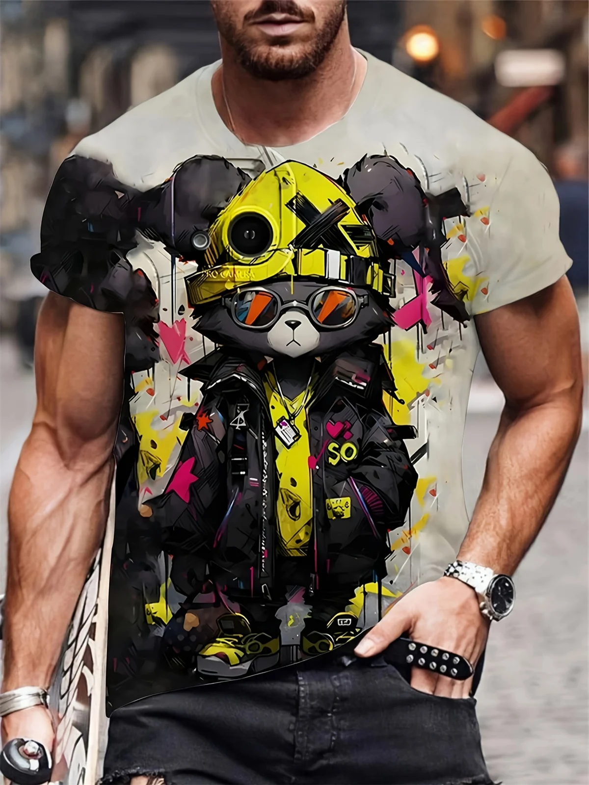 

Funny Animal Graphic T Shirt 2026 New 3D Print Animal Print Quick Dry Breathable Men Women Unisex Oversized Harajuku Y2k Tops