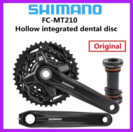 Shimano Alivio FC-MT210 44-32-22T 40-30-22T 3x9 скоростей BB-MT501 Каретка для велосипеда, шатуны, цепное колесо