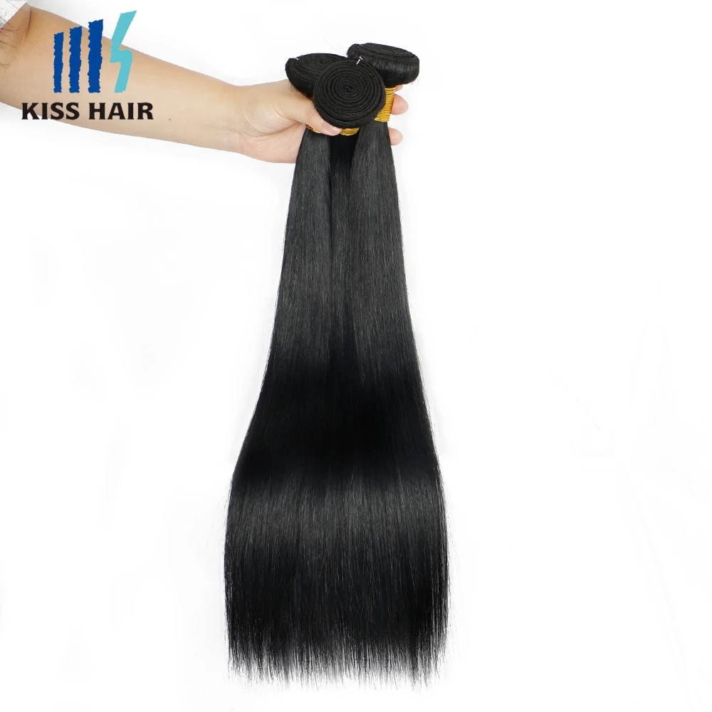 14-26inch 12A Bone Straight Human Hair Bundles Thick Ends Remy Brazilian Human Natural Hair Extensions Double Wefts Hair Weaving