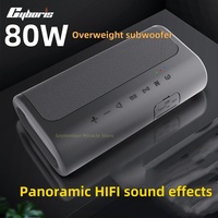 Cyboris New 80W High Power and Large Battery Heavy Bass Outdoor Wireless Bluetooth Sound TWS Interconnected Power Bank Function