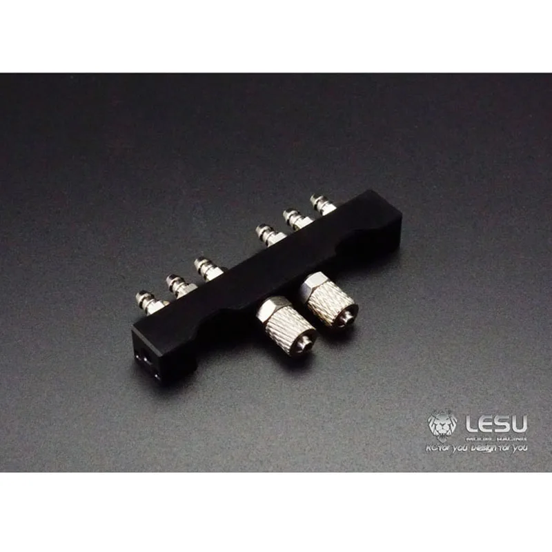 LESU 4CH Metal Hydraulic Flow Divider Valve For 1/14 On/Off Roll Tipper RC Truck Model Part Toy TH02412