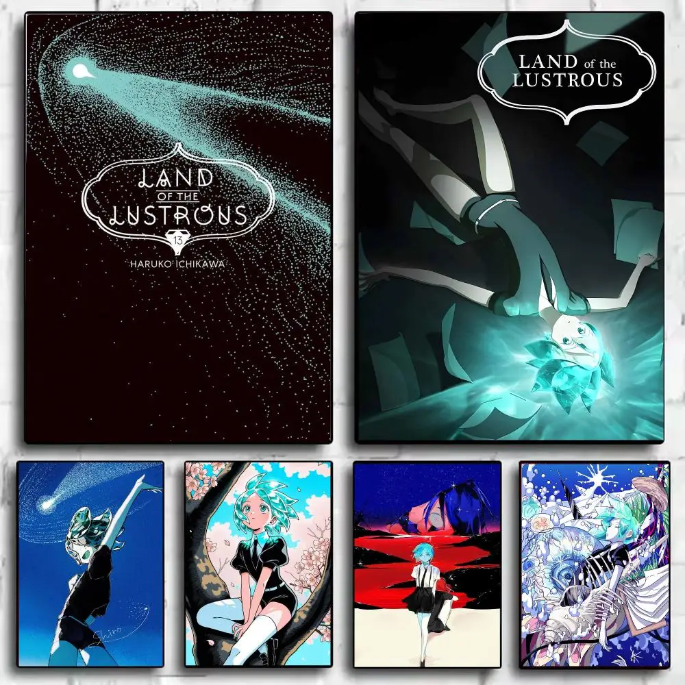 Anime L-Land of the Lustrous Poster Modern  Wall Art Aesthetic Minimalist Bedroom Decor Cafe Home Gift