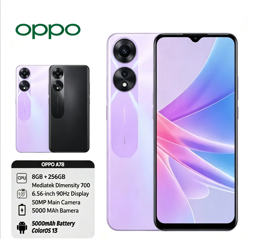 Oppo A78 - สมาร์ทโฟน OPPO A78 รุ่นปี 2026 แท้