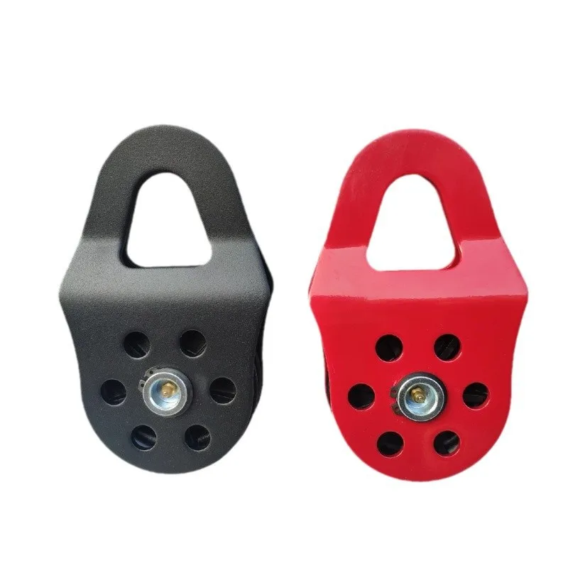 Off-road movable pulley splint pulley spider rescue modified trailer hook 10 tons self-rescue pully block winch