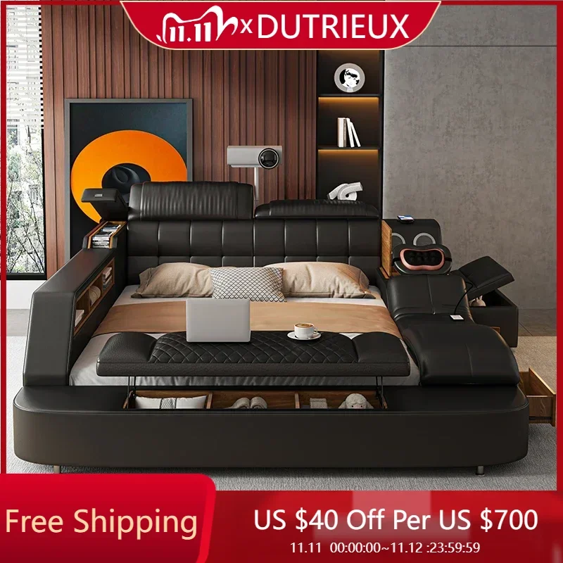 

Многофункциональная кровать в стиле лофт для хранения, современные массажные изголовья, детская кровать королевского размера, дешевая кровать принцессы Cama Solteiro, мебель для патио