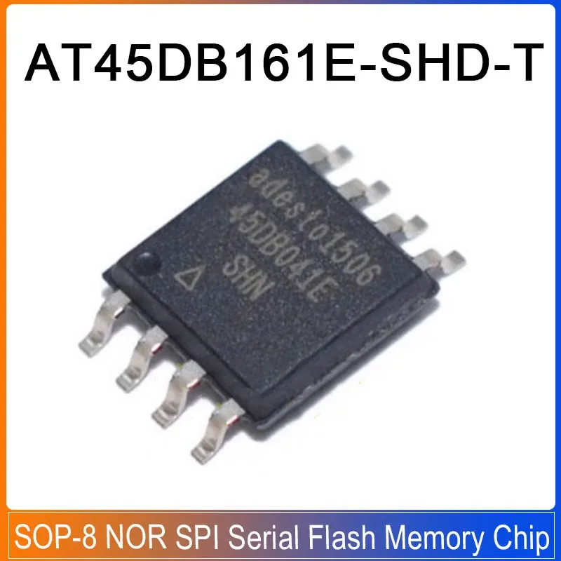 

5/1pcs AT45DB161E-SHD-T SOP-8 AT45DB161E 45DB161 16-Mbit NOR SPI Serial Flash Memory