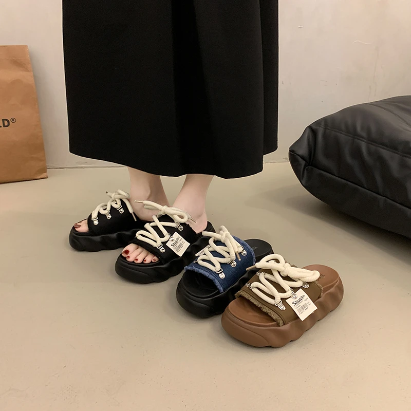 

ot-selling Lightweight Height-increasing Slingback Sandals for Women Summer - Stylish Strappy Flip-flops Outdoor &Beach Wear