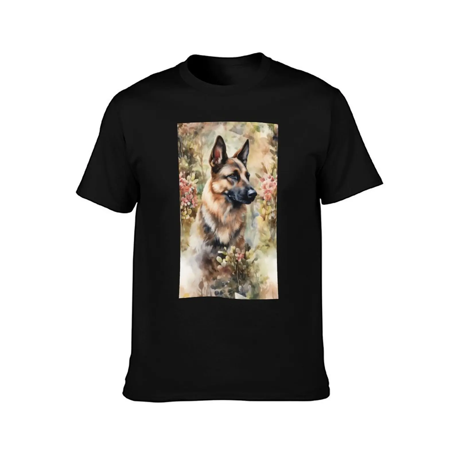 German Shepherd Dog Men T Shirt mens graphic t shirts