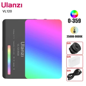 Ulanzi VL120 Luz de video RGB a todo color 2500K-9000K LED Fotografía Iluminación Luz de cámara Dimmable Luz de relleno de vlog en vivo 7 mejores ventas yingtai teléfono - №2