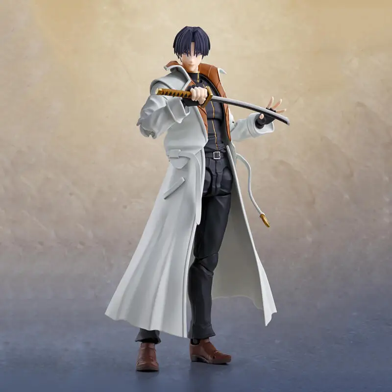 بانداي حقيقية روروني كينشين أطقم منمذجة شخصيات كرتونية SHF Shinomori aoshi عمل الشكل جمع نموذج لعب الأطفال الهدايا