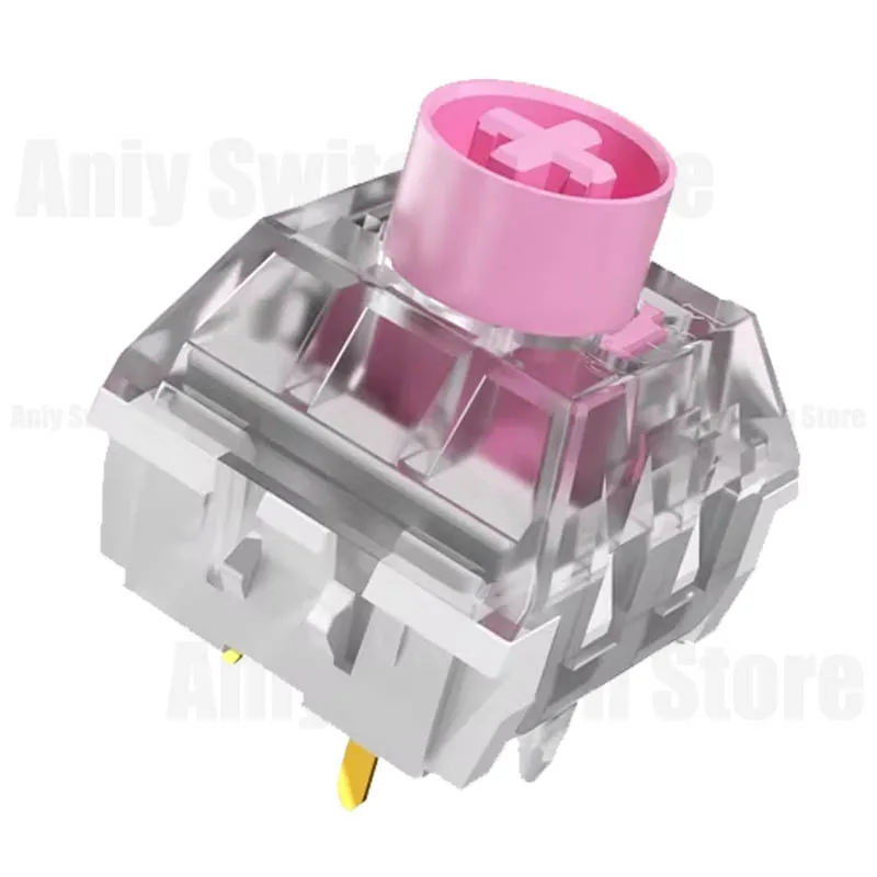 Kailh caixa silencioso rosa interruptor 3pin linear smd mx switches escritório à prova ddustágua e poeira troca quente interruptor de teclado mecânico
