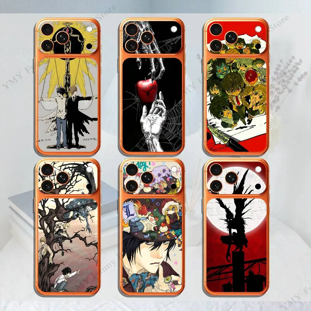 Anime Death Note para iPhone 17 Pro ProMax, Funda Protectora Trasera Completa, Vinilo Decorativo, Película Protectora Trasera