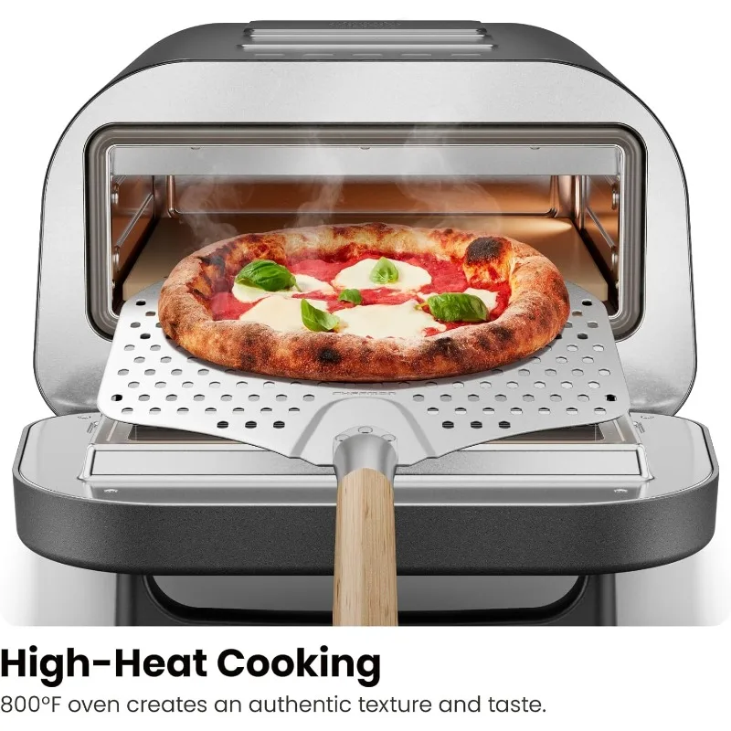 Indoor and outdoor Pizza Oven - a countertop pizza machine that makes pizza in minutes