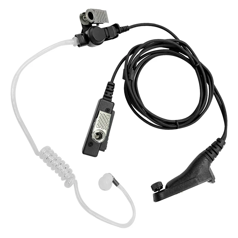 APX 6000 earpiece for Motorola, 2 wire surveillance, Acoustic tube, earpiece for Motorola MTP850 xp6550 6350