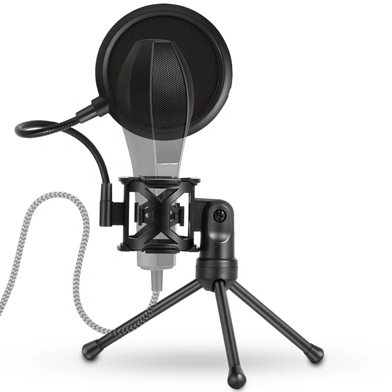 Professional Isolation Shield Microphone Shock Mount Stand Filter For Recording Maximum Isolation from Handling Vibration