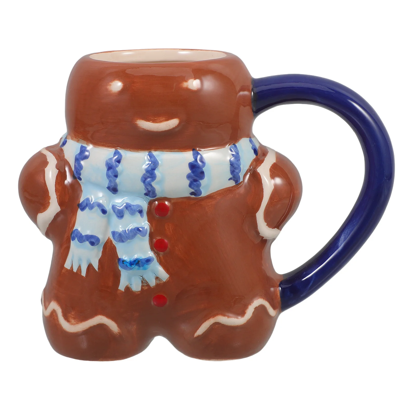 

Christmas Gingerbread Man Ceramic Mug Multi-Functional Coffee Tea Milk Cup Home Office Cafe Gift Gingerbread Mug