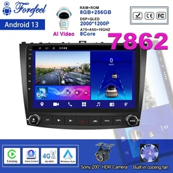 Radio samochodowe Android 13 dla Lexus IS250 IS300 XE20 IS220 IS350 2005 - 2012 odtwarzacz 5G DVR BT automatyczna nawigacja multimedialny z ekranem QLED