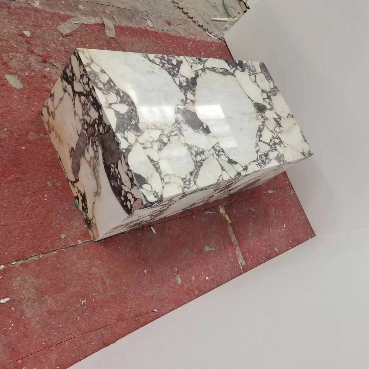 Stainless Steel Gold Marble Center Coffee Table