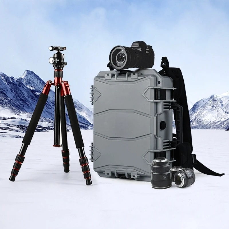 حقيبة ظهر، صندوق أدوات بلاستيكي للكاميرا المحمولة، حقيبة مقاومة للماء والغبار.