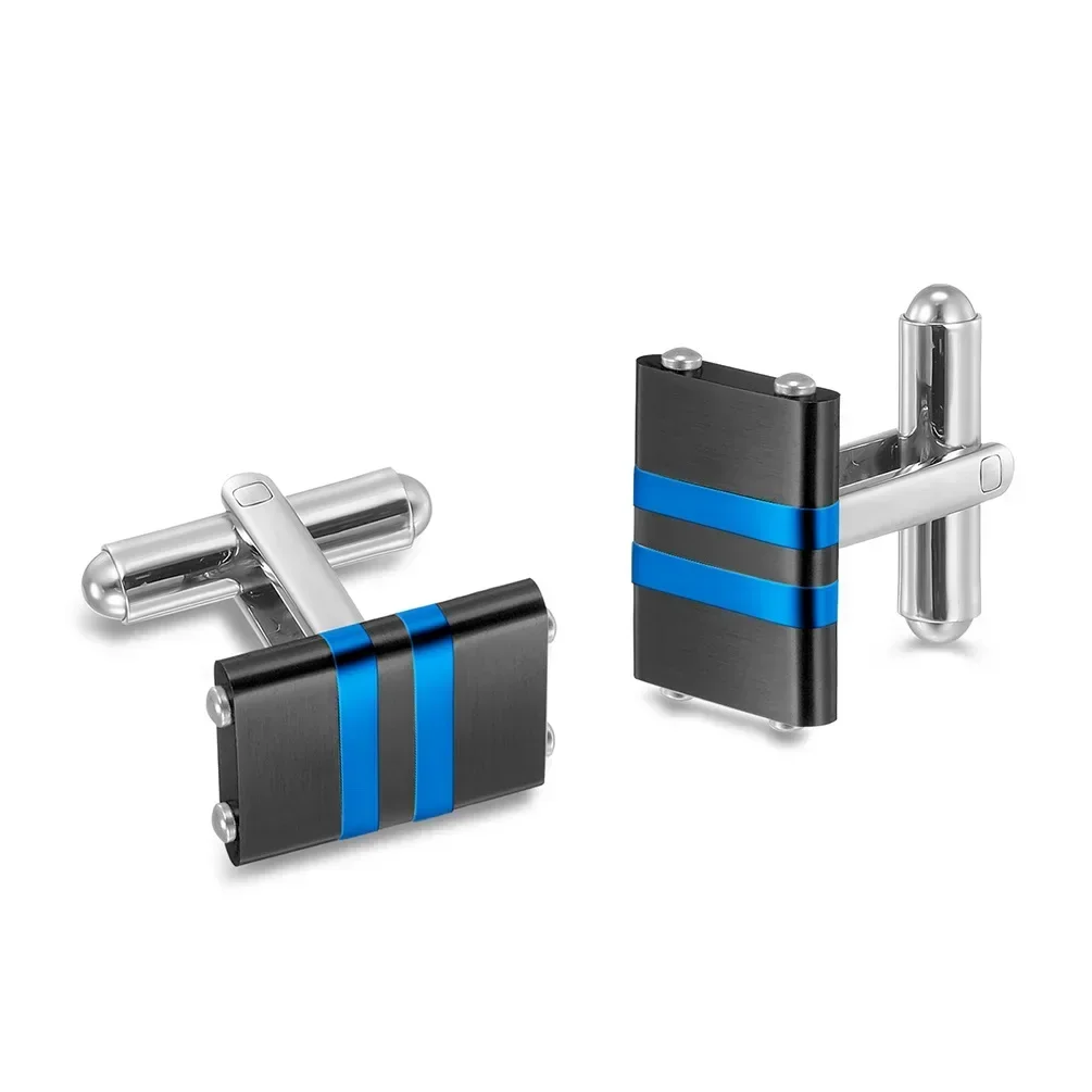 New High-end Stainless Steel Crystal Cufflinks for Men\'s Business Shirts French Buttons Women\'s Dresses Jewelry Accessories