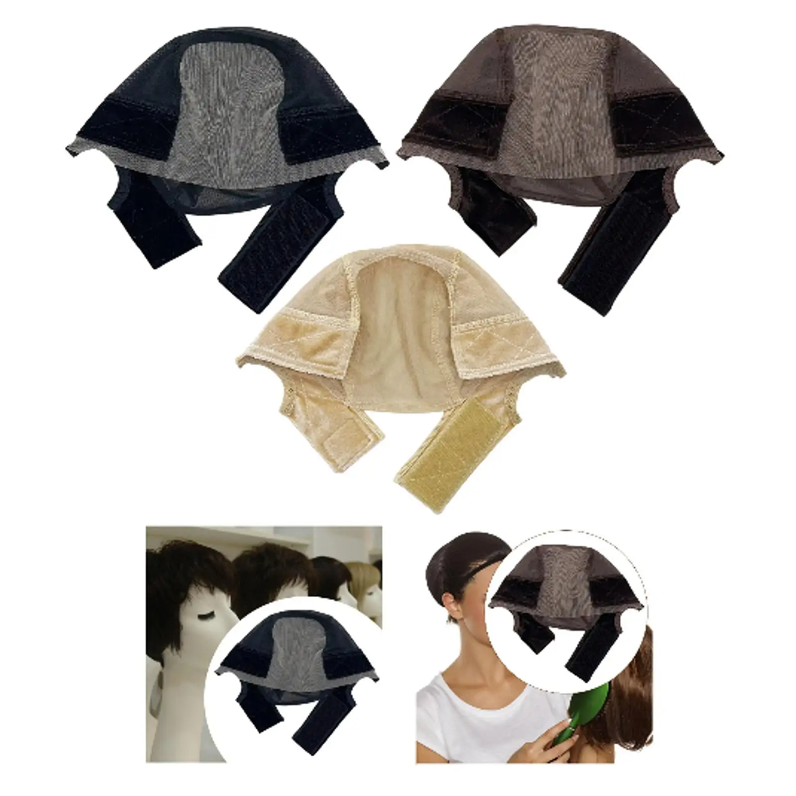 

Wig Cap Adjustable for Long Hair Women Hair Mesh Net Cover for Party Birthday