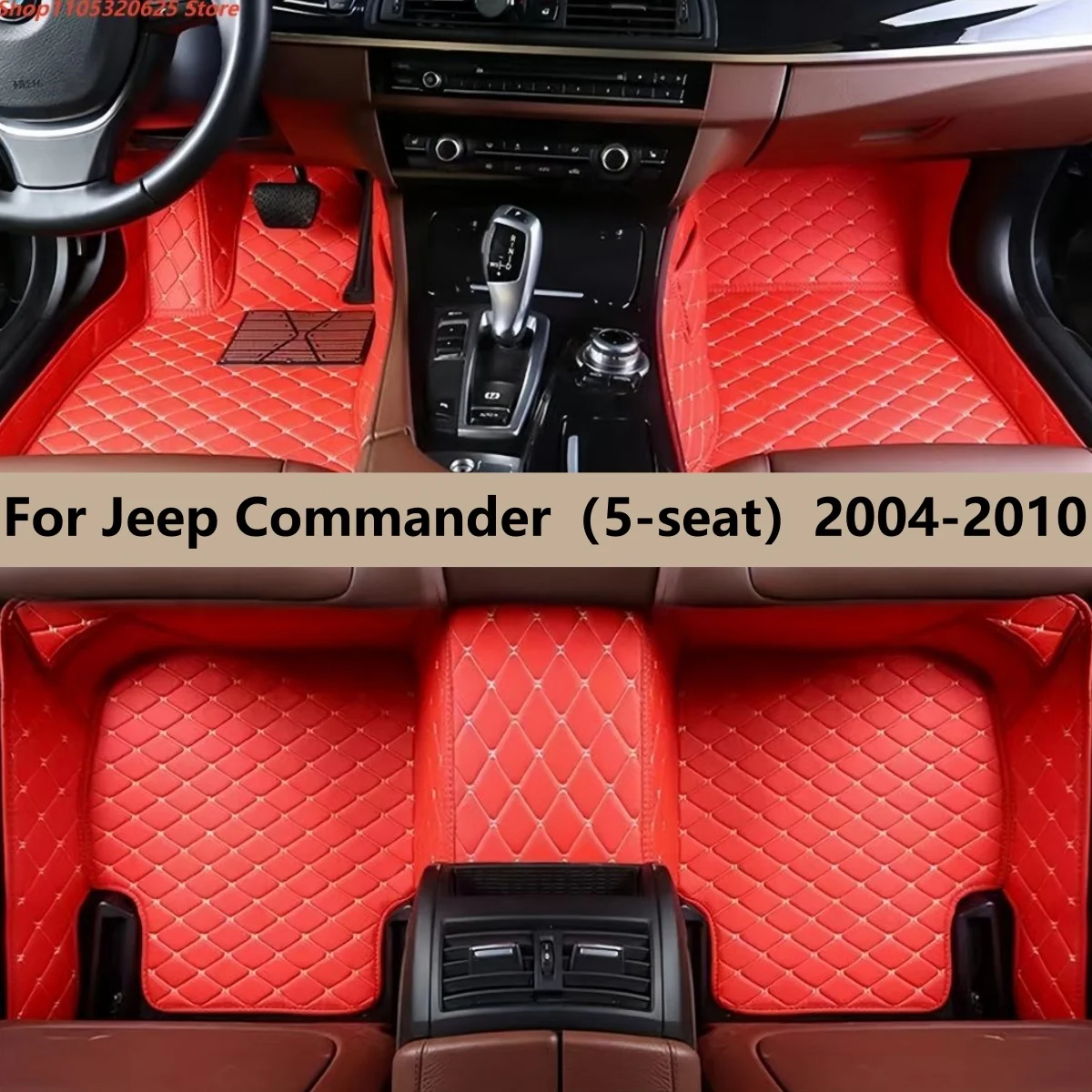 

Автомобильные коврики на заказ для Jeep Commander (5-местный) 2004-2010 годов выпуска, автоаксессуары, коврики для ног в машину