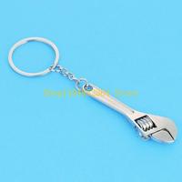 652F Metal Adjustable for Creative Tool Wrench Spanner for Key Chain Ring Keyring Gif