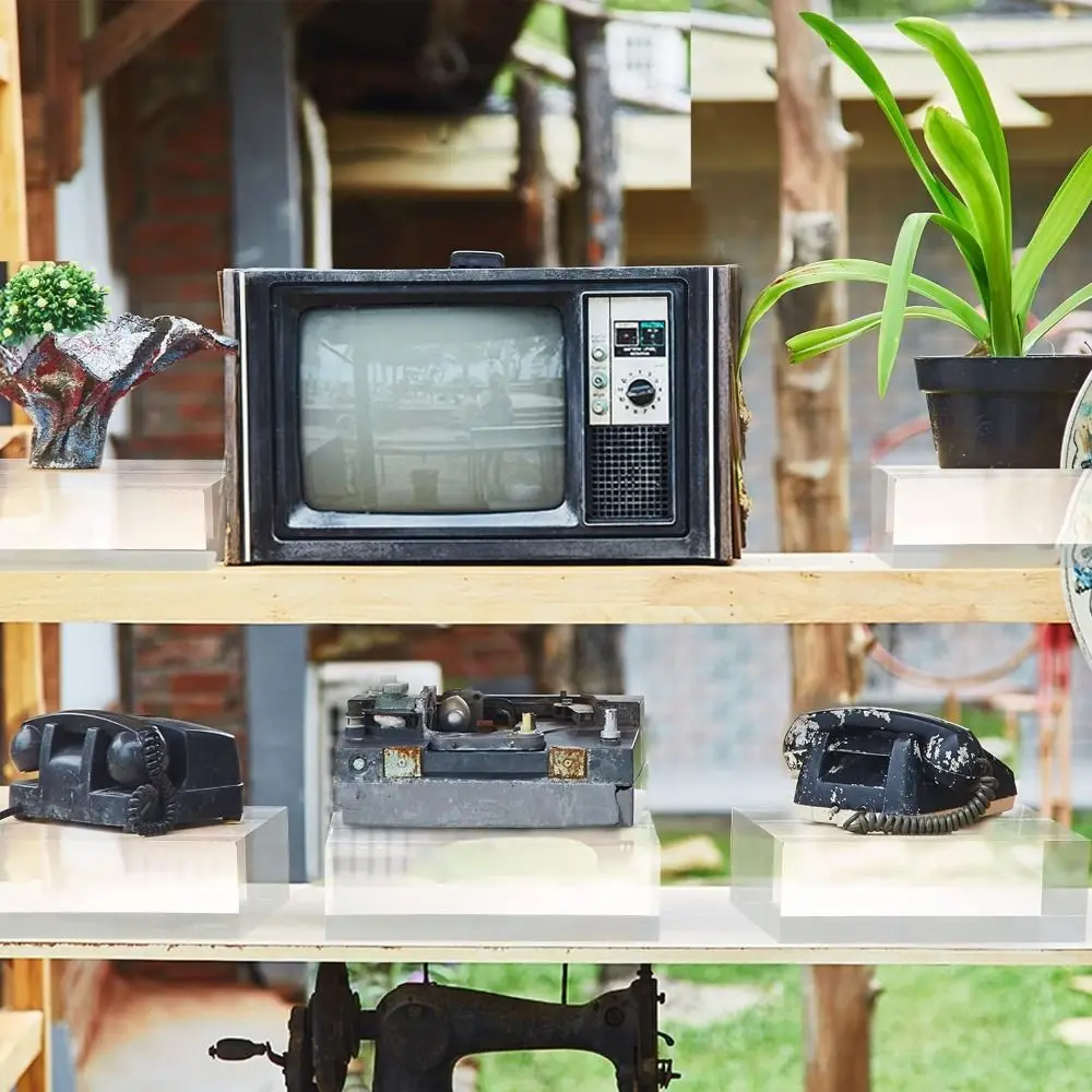 

Твердые подставки для ювелирных изделий, полированные кристаллы K9, акриловый куб, подставка для дисплея, многоразовые стереоскопические подставки для рукоделия