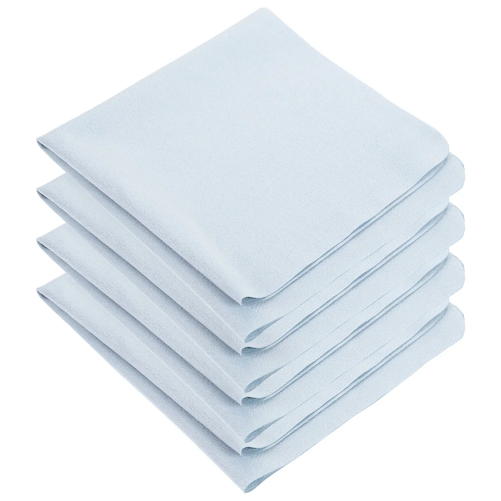 

4 Pcs Large Glasses Cloth Lens Wipes Mirror Eyeglasses Cleaning Superfine Fiber Micro for Lenses Microfiber
