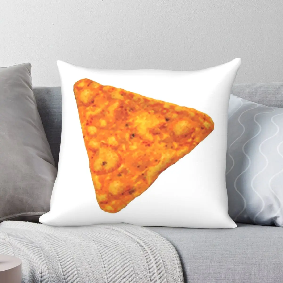 Dorito Tortilla Chip Square Pillowcase Polyester Linen Velvet Creative Zip Decor Pillow Case Sofa Seater Cushion Cover