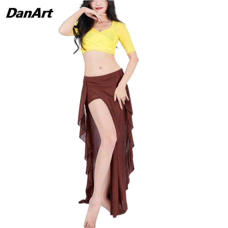 New Belly Dance Costumes Women\'s Sets Group Uniforms Long Skirts Performance Costumes and Dance Practice Training Clothing 2pcs