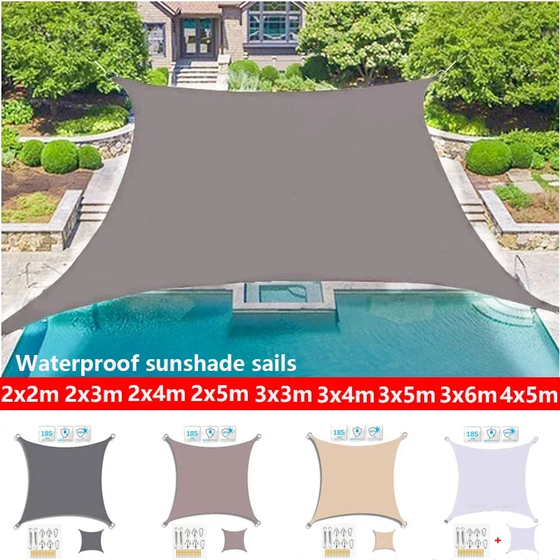 

Waterproof awning Sailing garden awning Camping pavilion Outdoor awning Parking pool UV block Square rectangle triangle