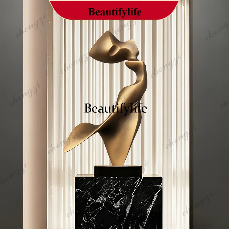 Entry entrance decorative ornaments home living room modern light luxury floor sculpture crafts a95