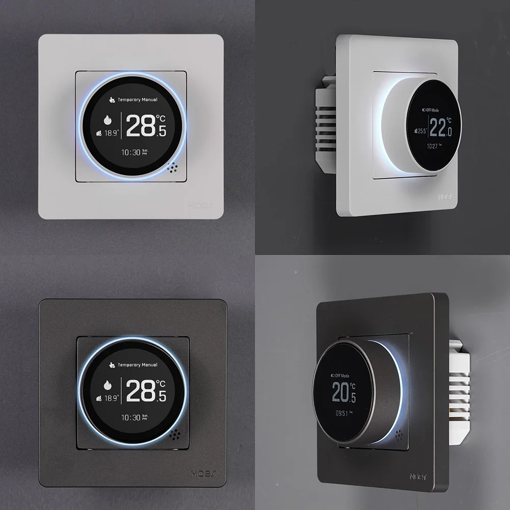 Controlador de temperatura termostato inteligente casa inteligente botão aquecimento termostato para piso elétrico aquecimento água/caldeira a gás