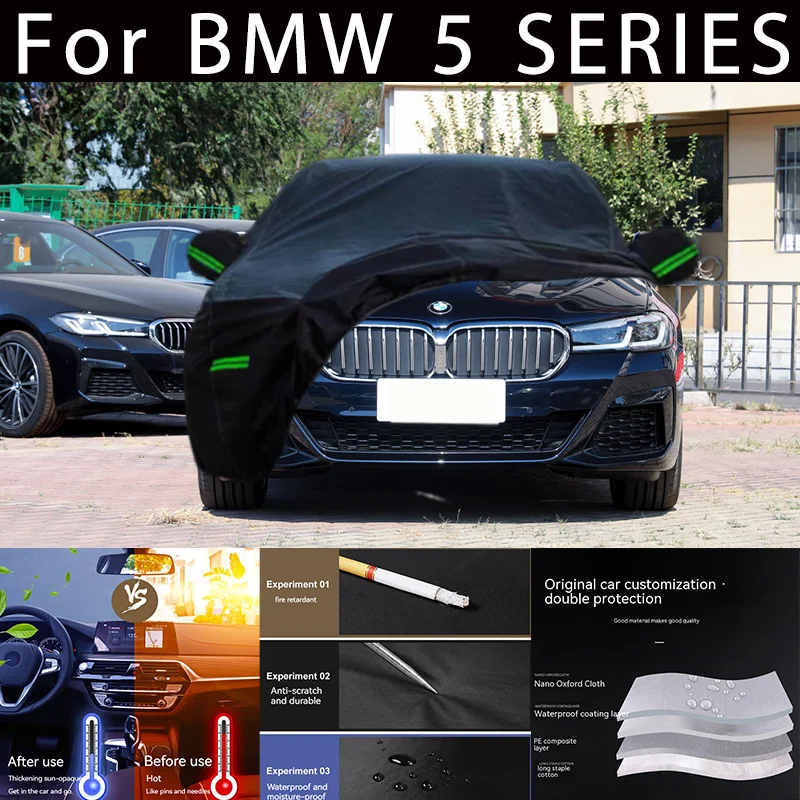 

For BMW 5 SERIES Outdoor Protection Full Car Covers Snow Cover Sunshade Waterproof Dustproof Exterior Car accessories