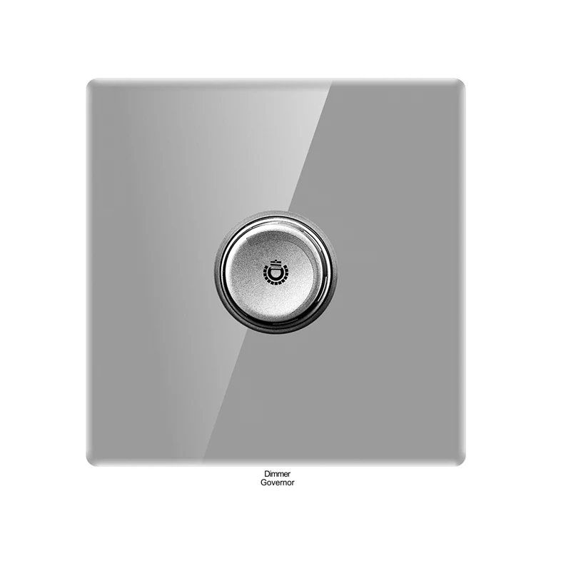 Toma de corriente multipunto con Panel de vidrio gris, interruptor de pared eléctrico con 2 puertos USB y luces indicadoras para el hogar, 5 uds.