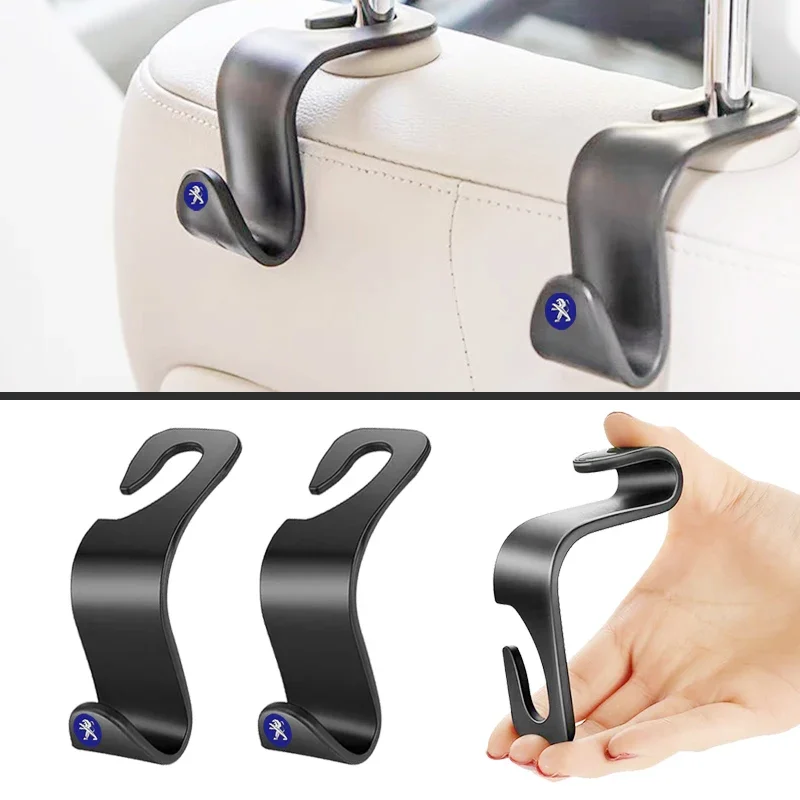 

Car Seat Back Hooks Vehicle Clips Durable Hanger For Peugeot 208 E-208 2008 E-2008 3008-GT E-3008 308 3008 508 208-GT 504truck