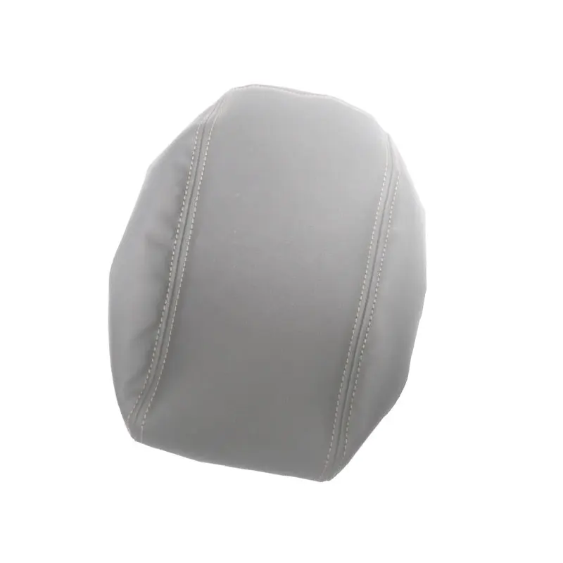 For Nissan Qashqai 2008 2009 2010- 2017 PU Leather with Sponge Car Interior Center Console Lid Armrest Box Cover Trim Gray Color