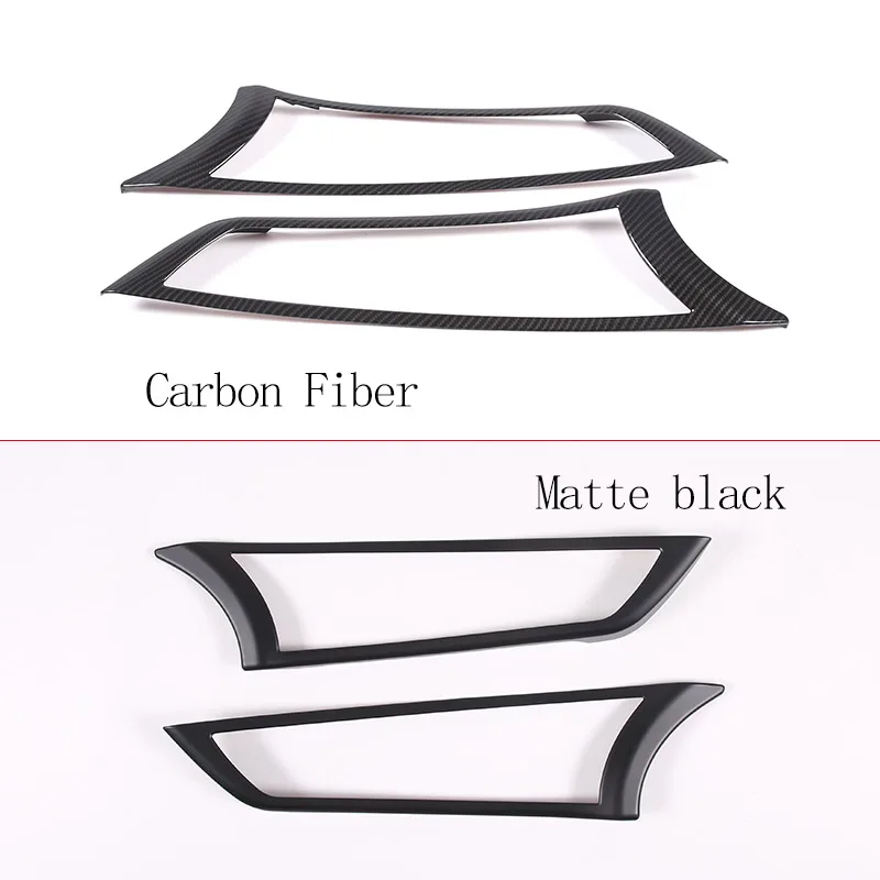 ABS Carbon Fiber/Matte black For Jaguar F-TYPE 2013-2024 Car Inner Door Handle Decorative Frame Sticker Car Interior Accessories