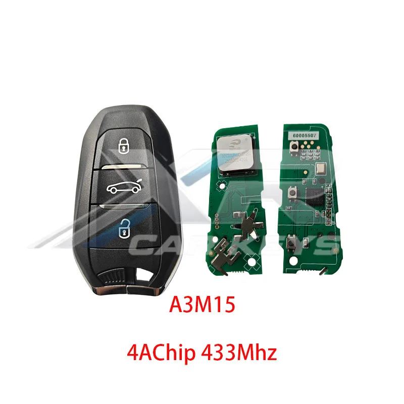 Aftermarket PCB A3M65 A3M05 A3M15 4A Chip 433MHZ Car Remote Key For Peugeot Citroen 508 5008 JEEP DS Opel IM3A NCF29A1M
