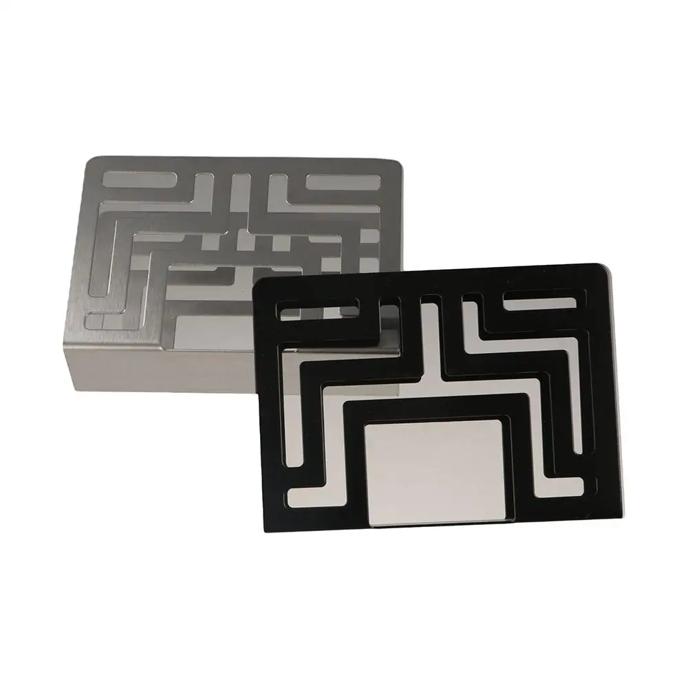 

Полый держатель для салфеток из нержавеющей стали, современный креативный стелаж для хранения бумаги, вертикальная нежная подставка, диспенсер для салфеток, кофейня