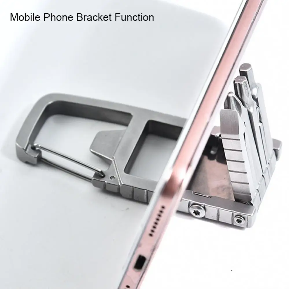 12 In 1 Durable Multitool Keychain Folding Portable Pocket Tool for Bicycle Repair / Household Stainless Steel Multi Tools Kit