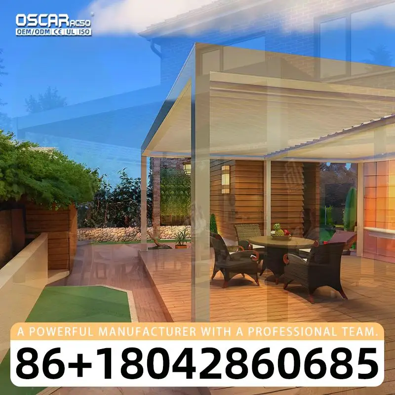 12' * 12' Delivery Price Patio Balcony Covers Modern Pergola Kits with Screens Outdoor Patio Balcony Usage pergola