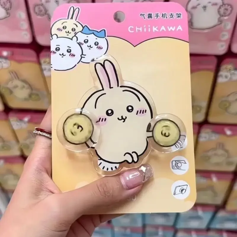 حامل هاتف Chiikawa Airbag - دعامة خلفية مرفقة قابلة للتمديد وقابلة للدوران، تصميم Usagi Hachiware - هدية مثالية للهاتف المحمول #5