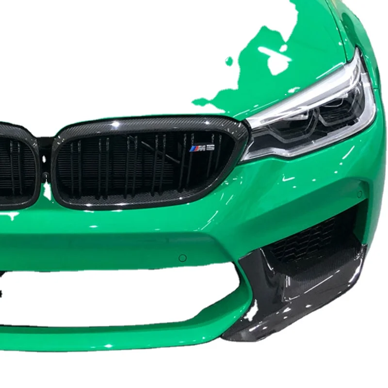 MP style carbon fiber front bumper lip spoiler is suitable for BMW 5 Series G30 G38 converted into M5 bumper