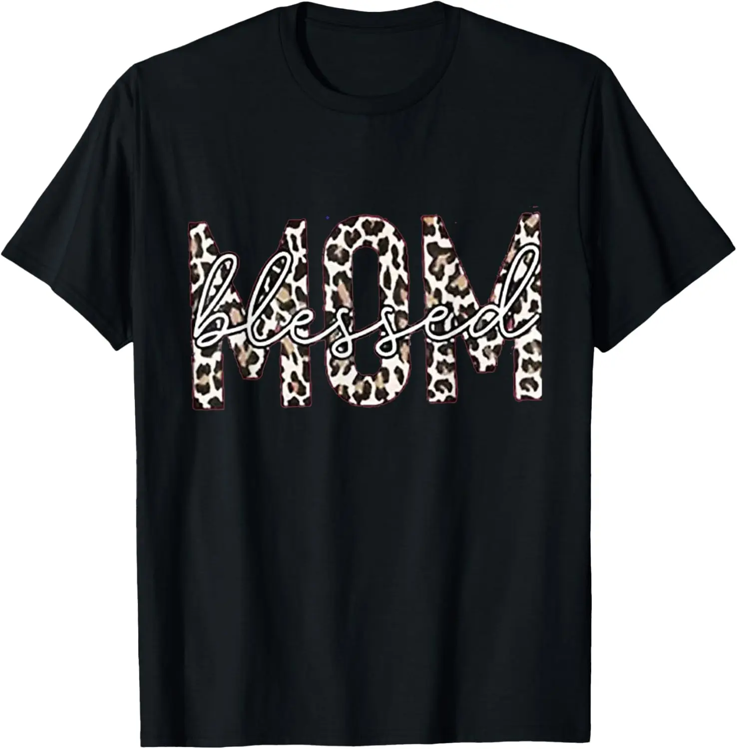 

Mother's Day Leopard Mom Blessed Mama T-Shirt