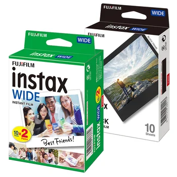 Fujifilm Instax Wide Film Instant White Edge Black Mono Chrome For Fuji Camera 100 200 210 300 500AF Lomography Wide Attachment Wide