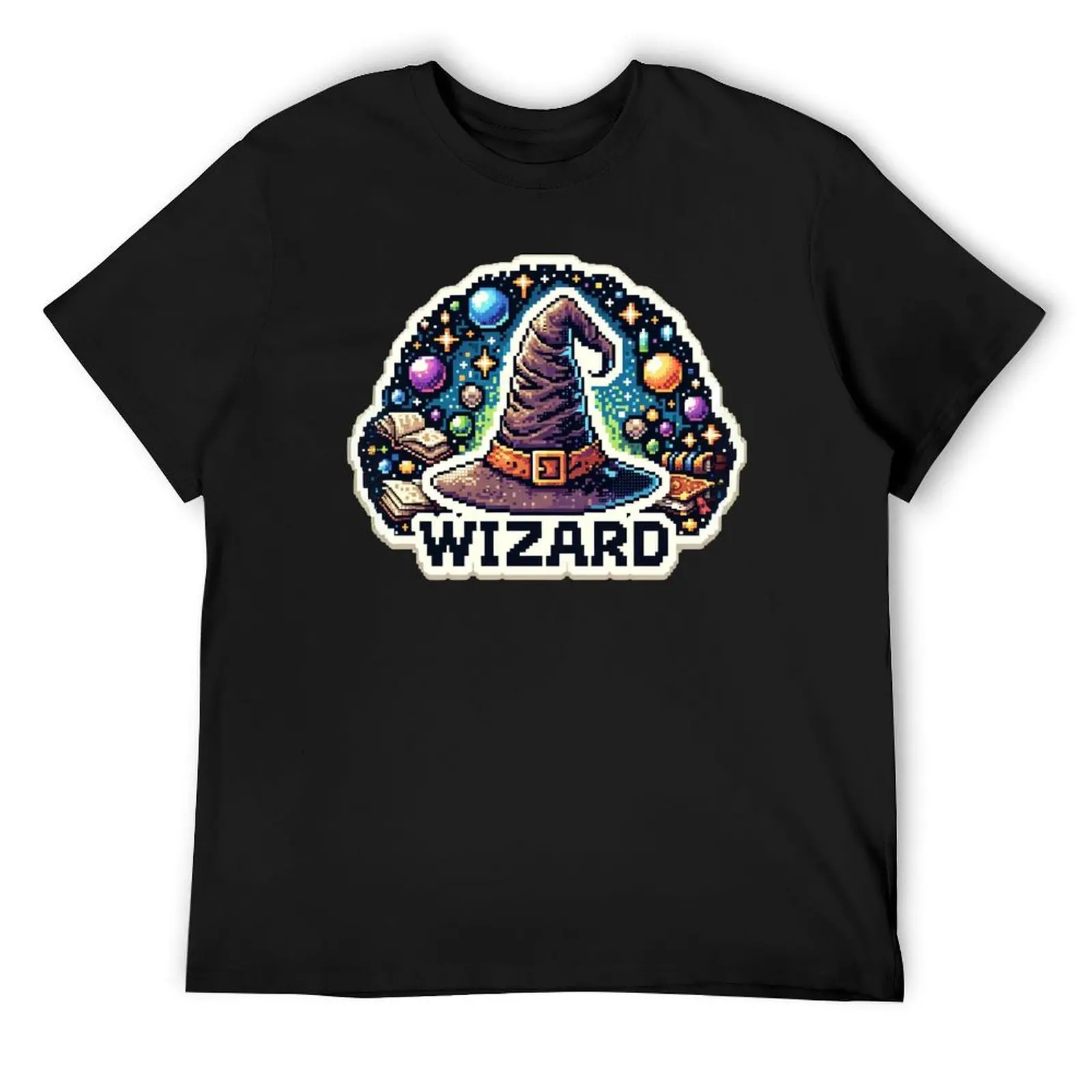 

Pixel Wizard T-Shirt summer top blacks boys whites mens graphic t-shirts anime