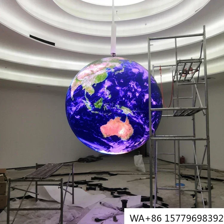 Custom Spherical LED Screen 0.4m/0.5m/0.6m Diameter Round Ball Display Factory Made