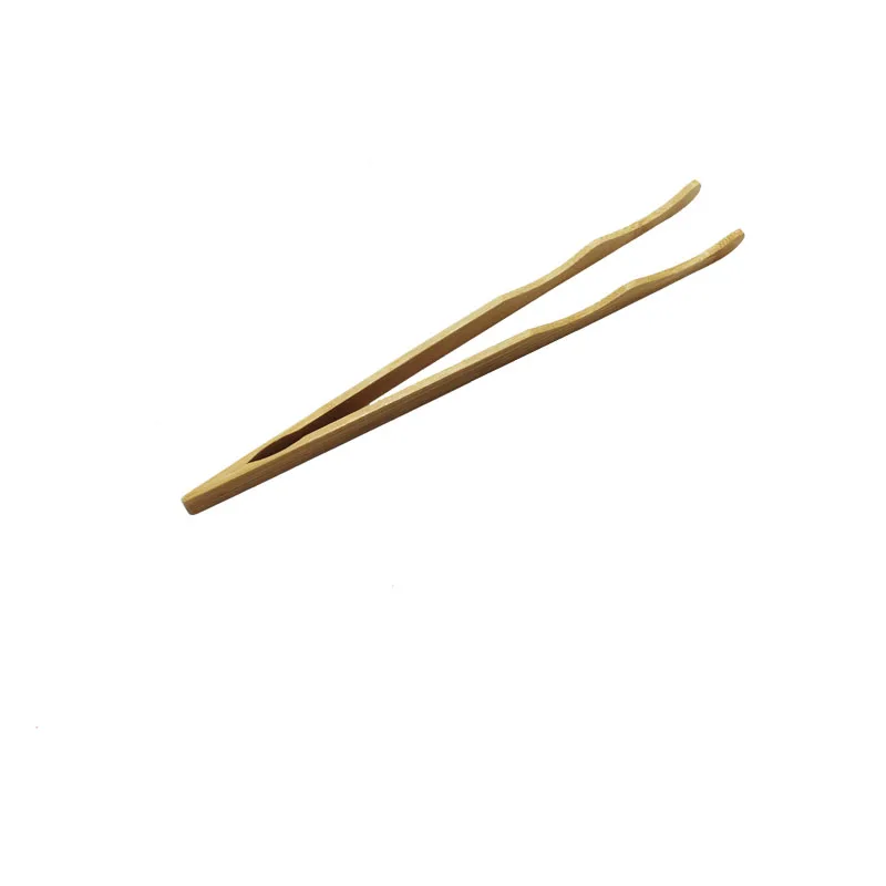 1pc 30cm Environmentally Friendly Bamboo Tongs Reusable Food Serving Clamps for Candy BBQ Sausage Turning Natural Wood Stick